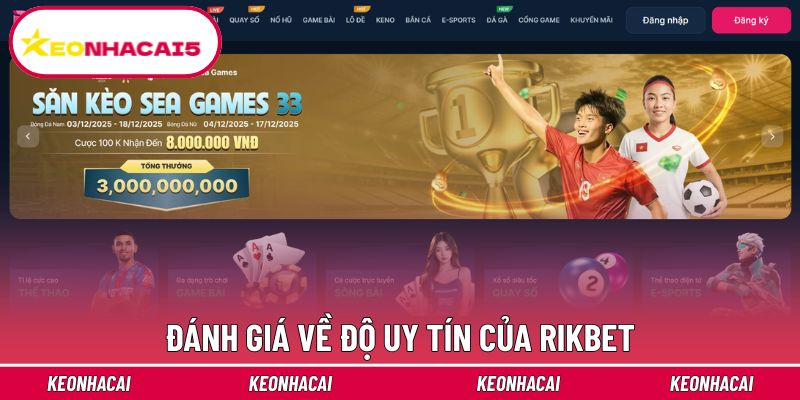 Rikbet đáng tin cậy, cực kỳ an toàn