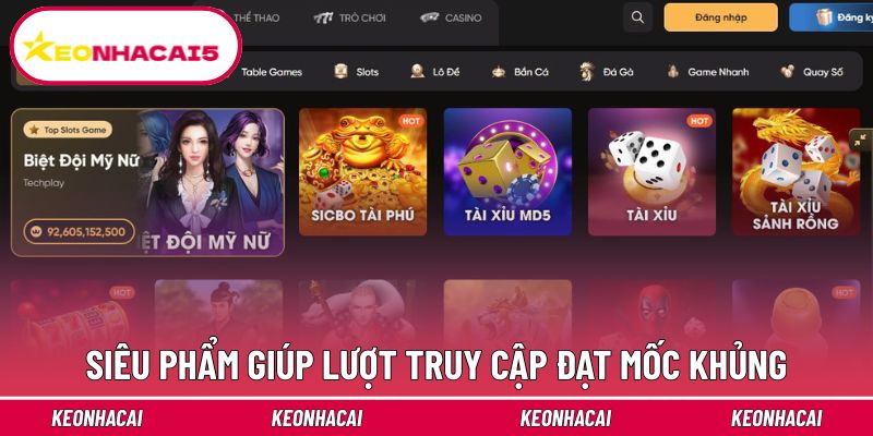 Soc88 - Nhà Cái Cam Kết Chất Lượng Hàng Đầu Châu Á 3 Siêu phẩm giúp lượt truy cập trang chủ đạt mốc khủng